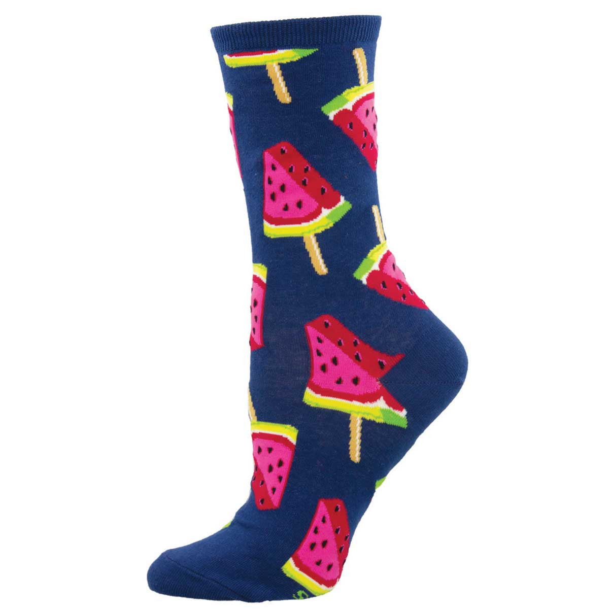 Watermelon on a Stick Palette Womens Socks