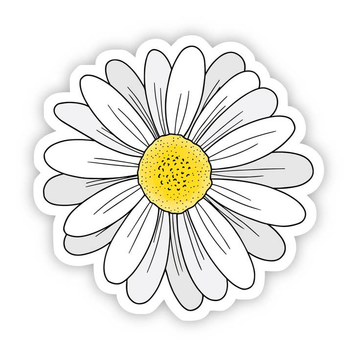 Daisy Flower Sticker