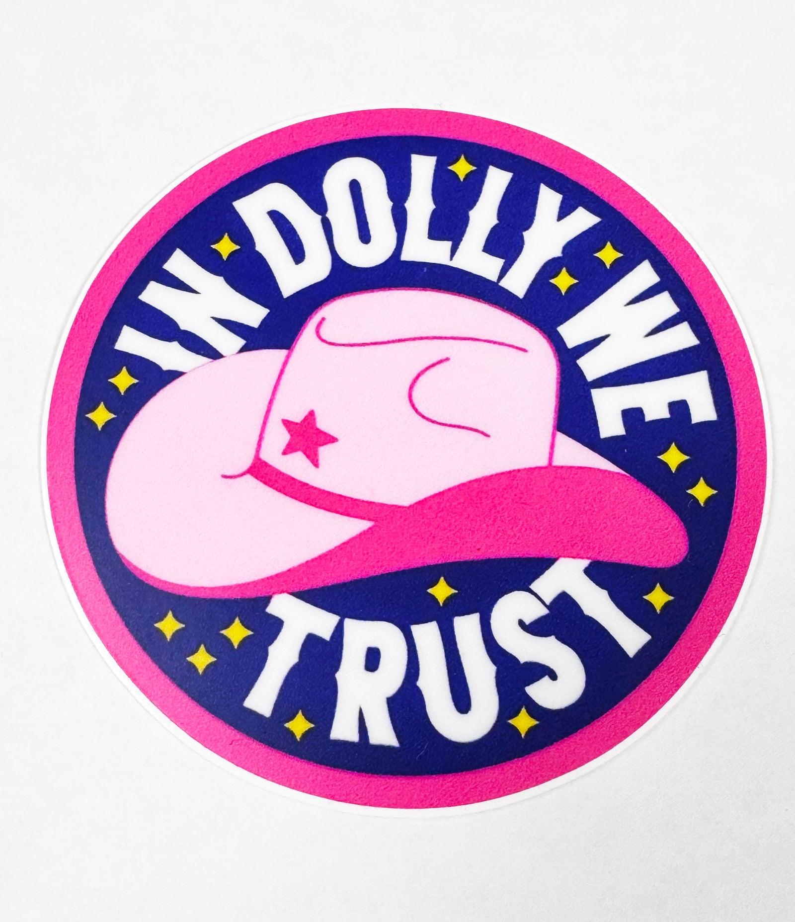 In Dolly We Trust Sticker