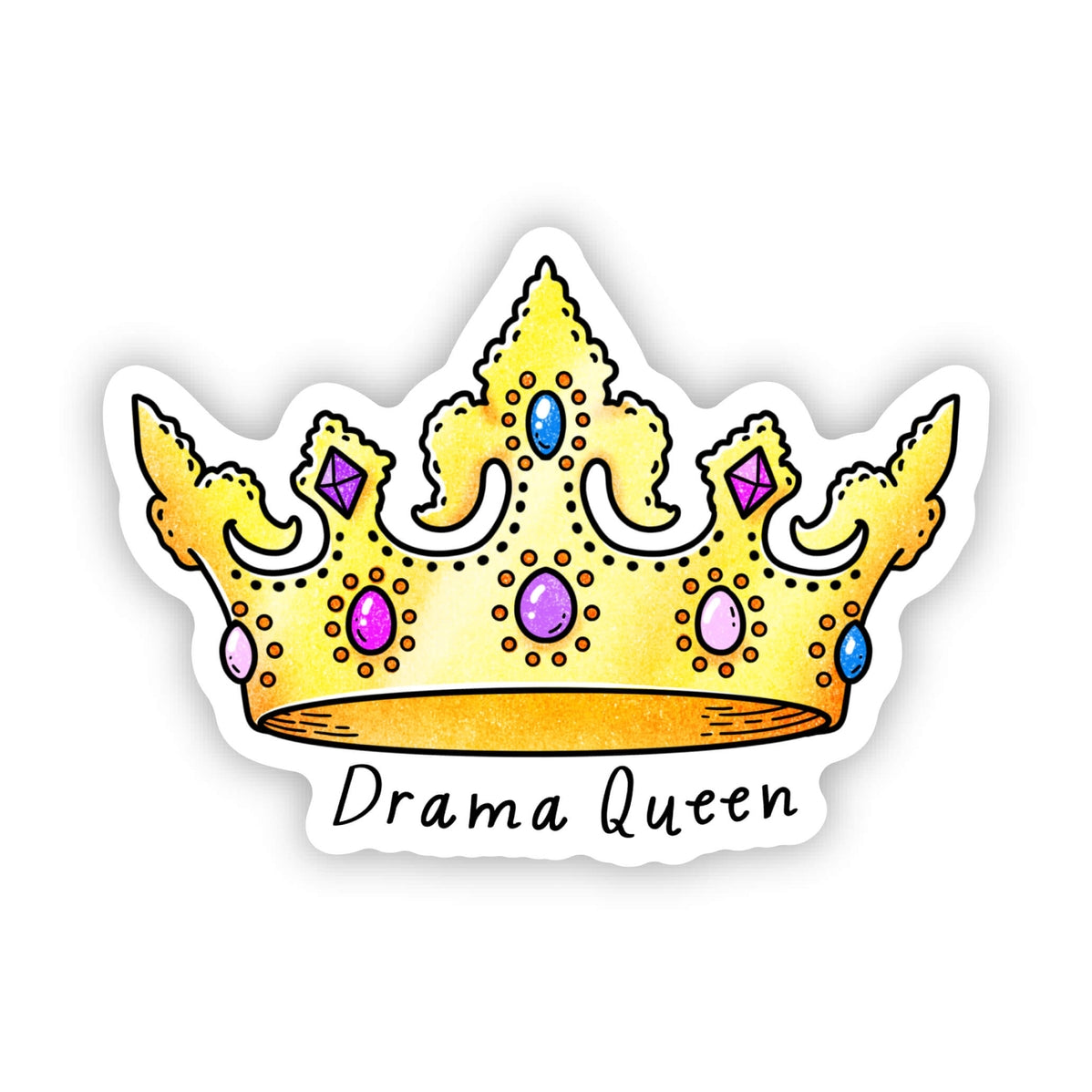 Drama Queen Crown Sticker