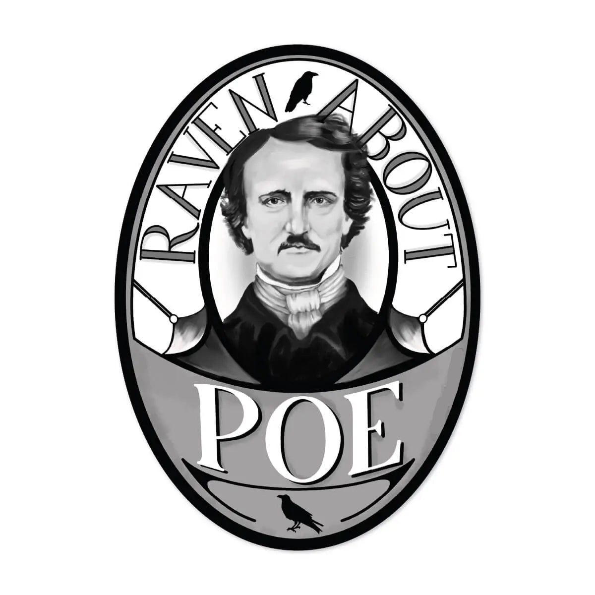 Edgar Allan Poe Raven About Sticker