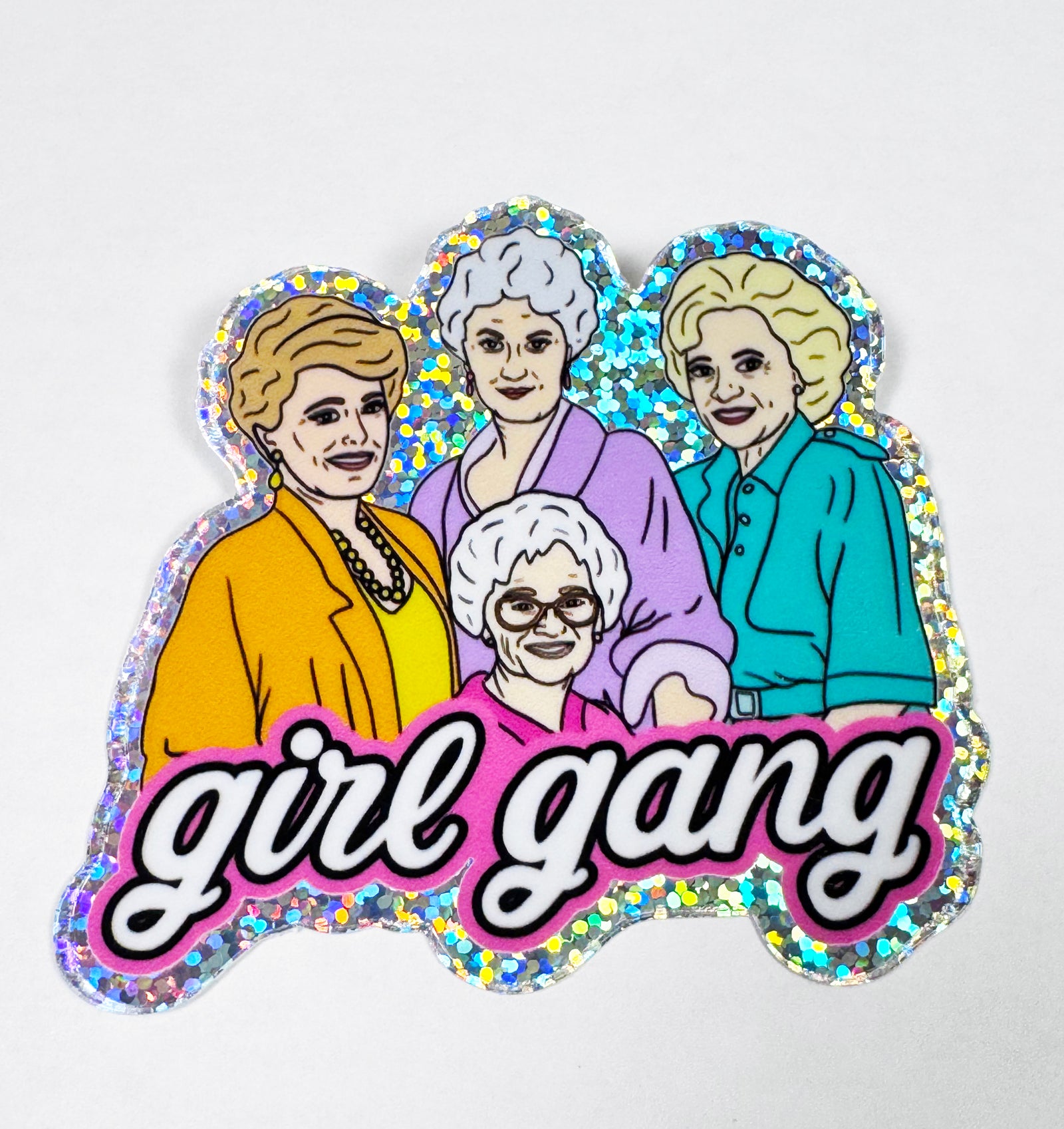 Golden Girls 'Girl Gang' Giltter Sticker