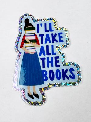 Book Lady Sticker