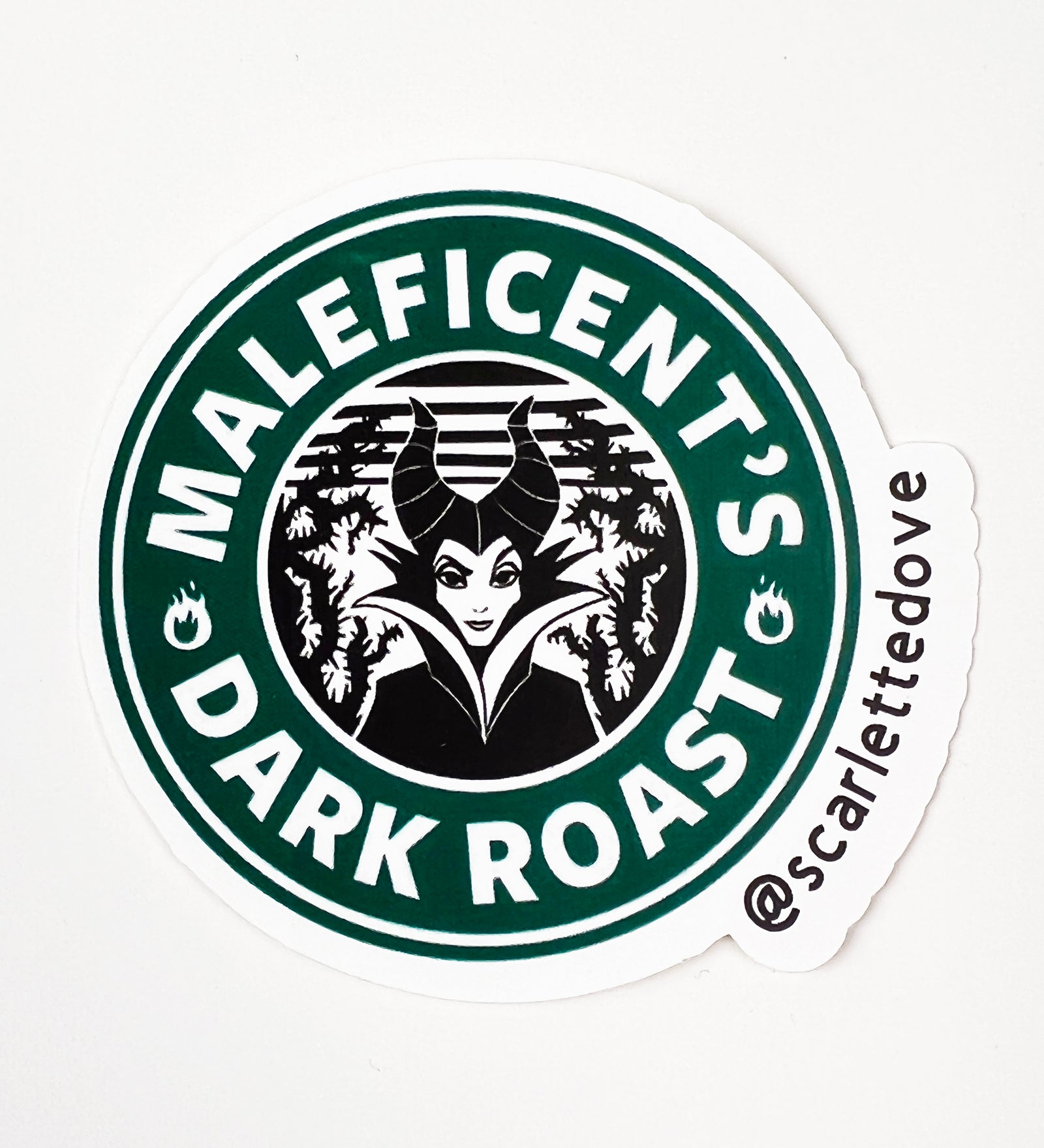 Maleficent Dark Roast Coffee Sticker
