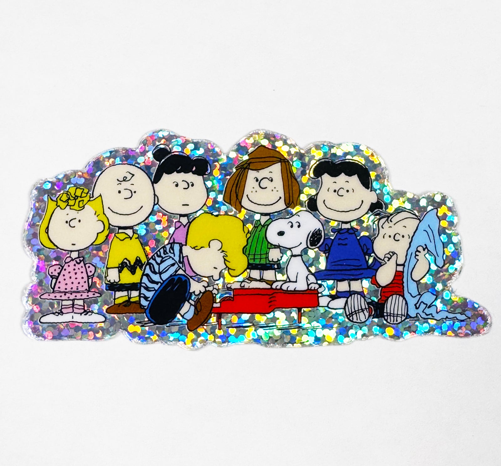 Peanuts Gang Glitter Sticker