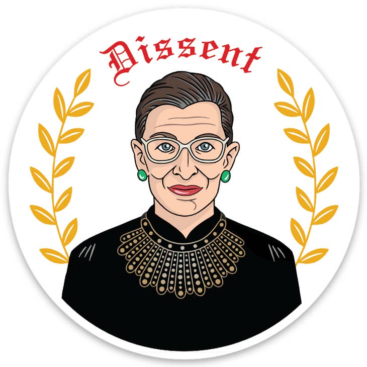 Ruth Bader Ginsburg 'I Dessent' Sticker