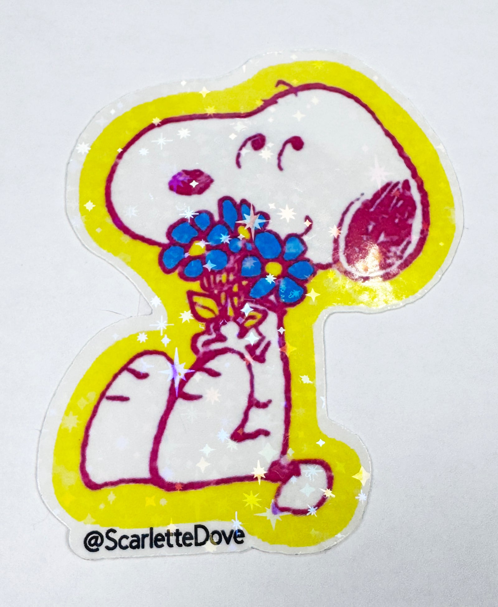 Snoopy Glitter Sticker
