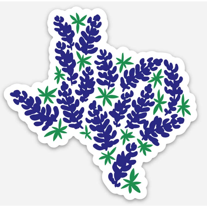 Texas Bluebonnets Sticker