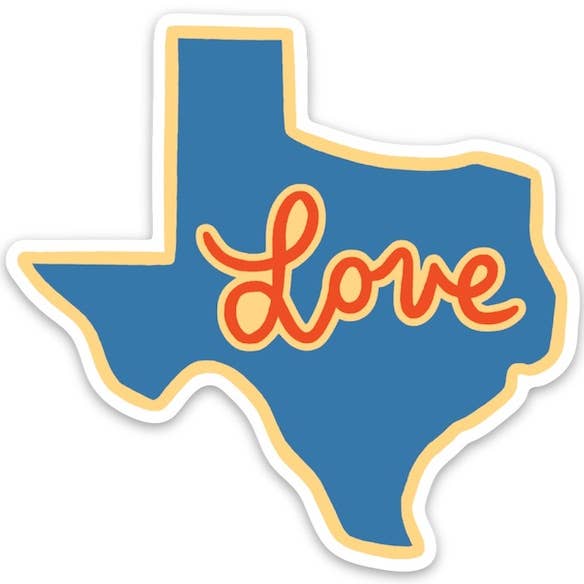 Texas Love Sticker