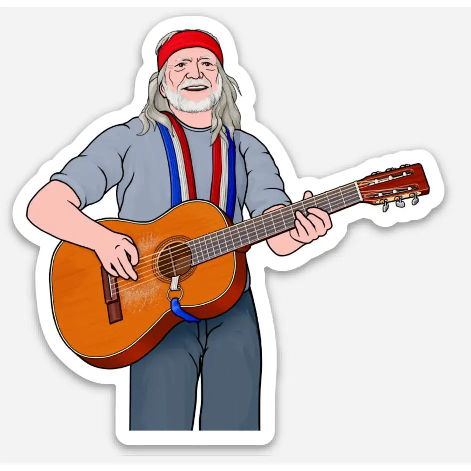 Willie Nelson Sticker