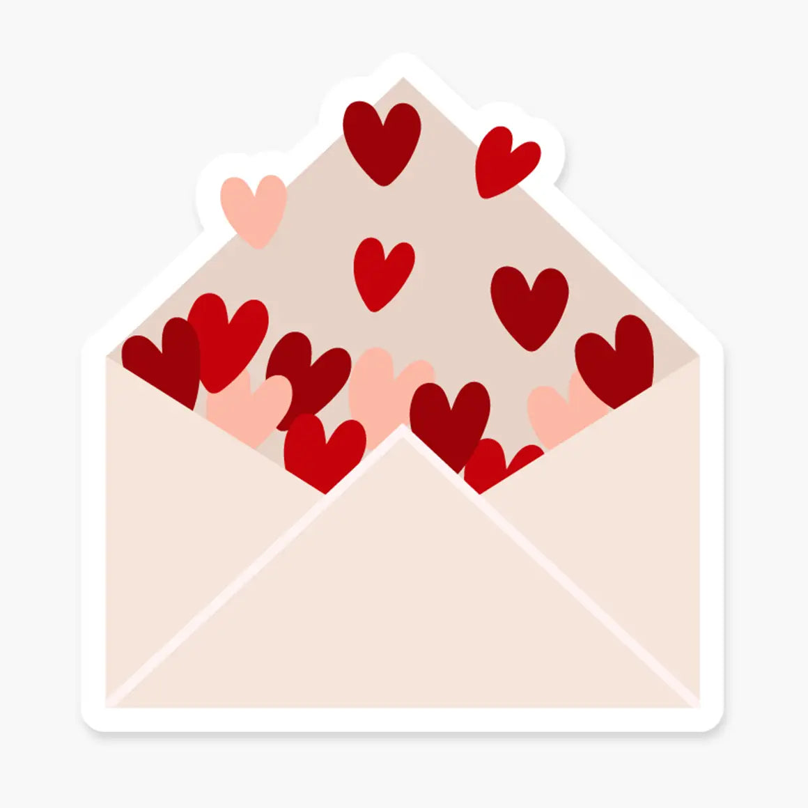 Envelope with Hearts Sticker