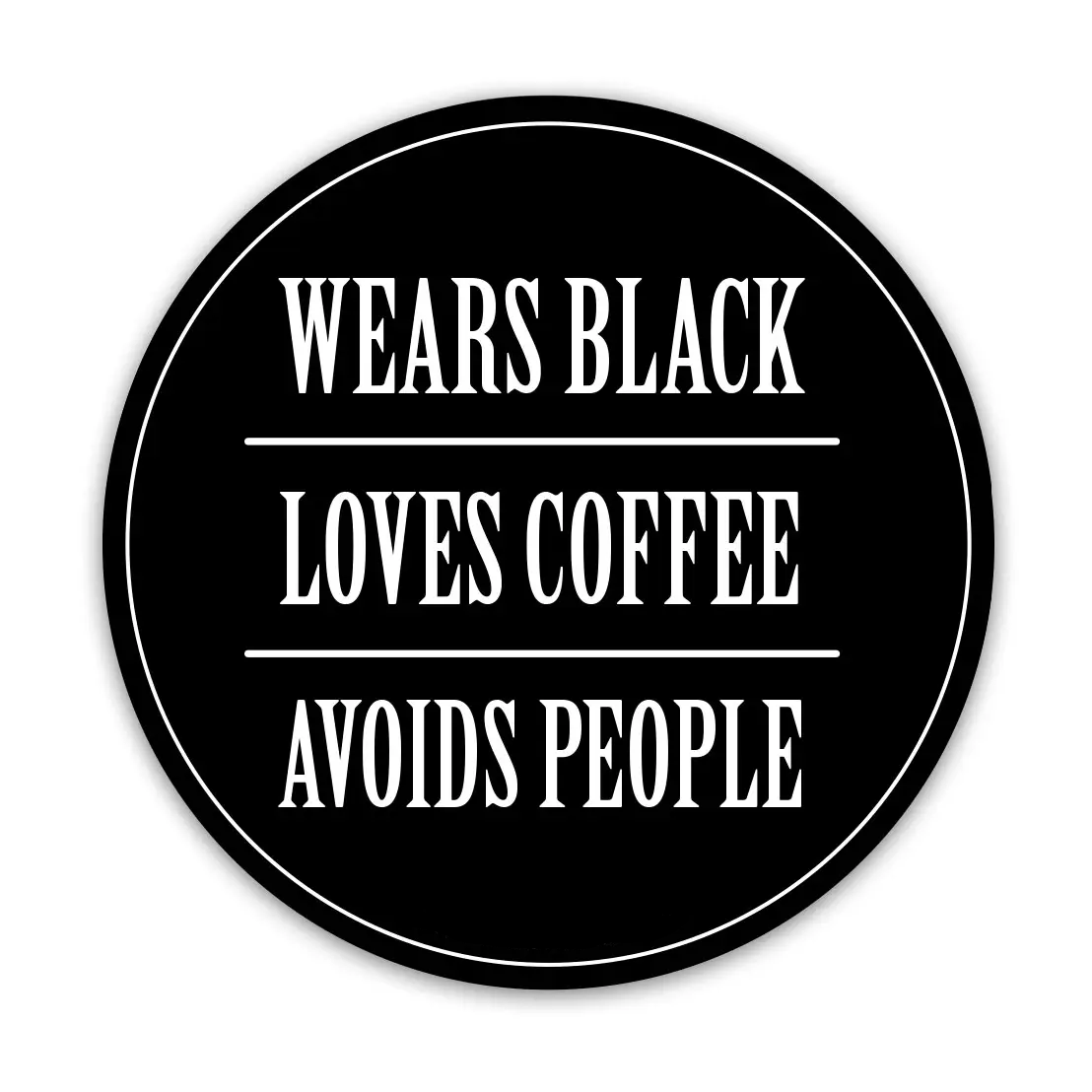 Coffee Loving Introvert Sticker