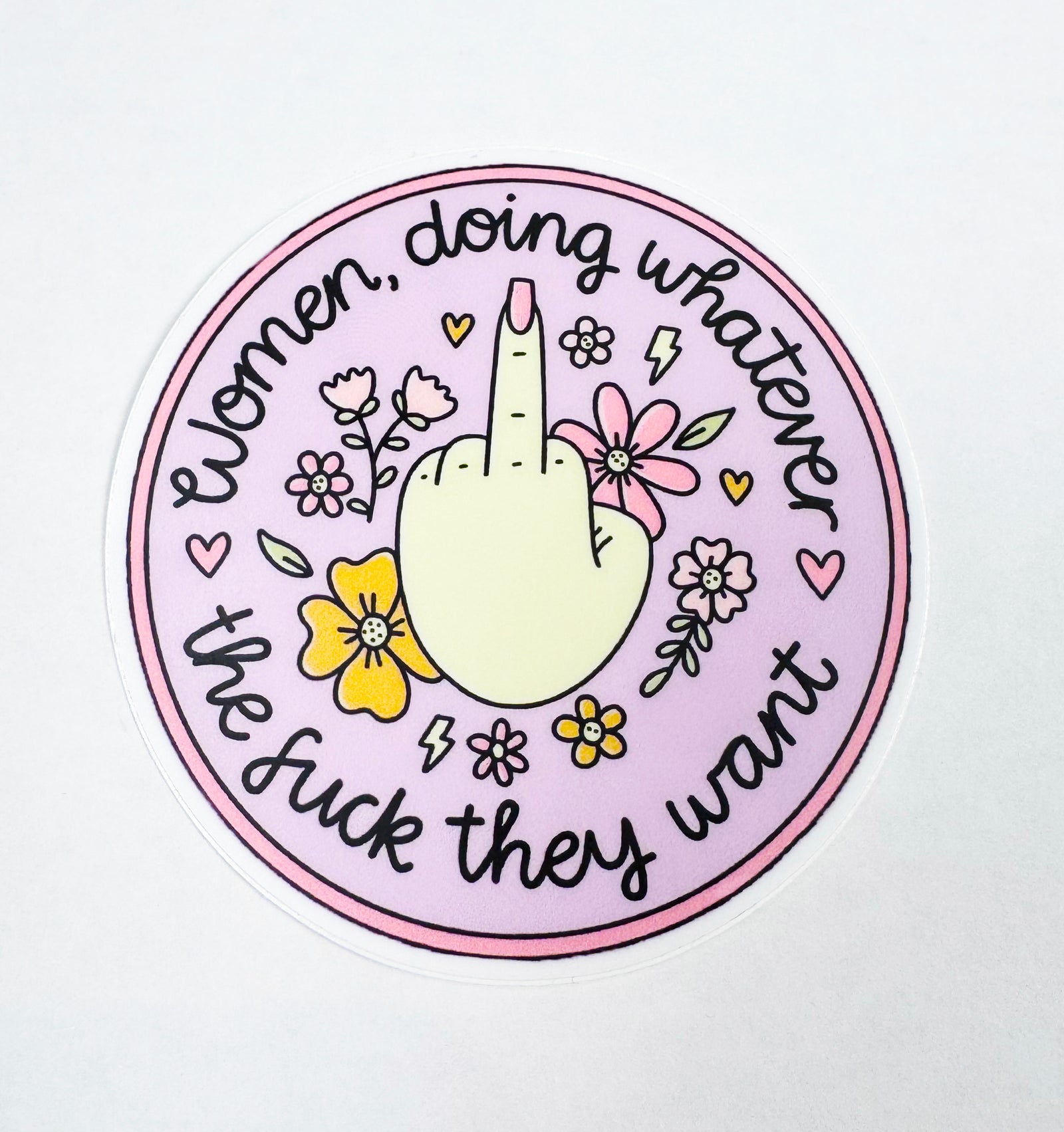 Women doing Whatever Sticker