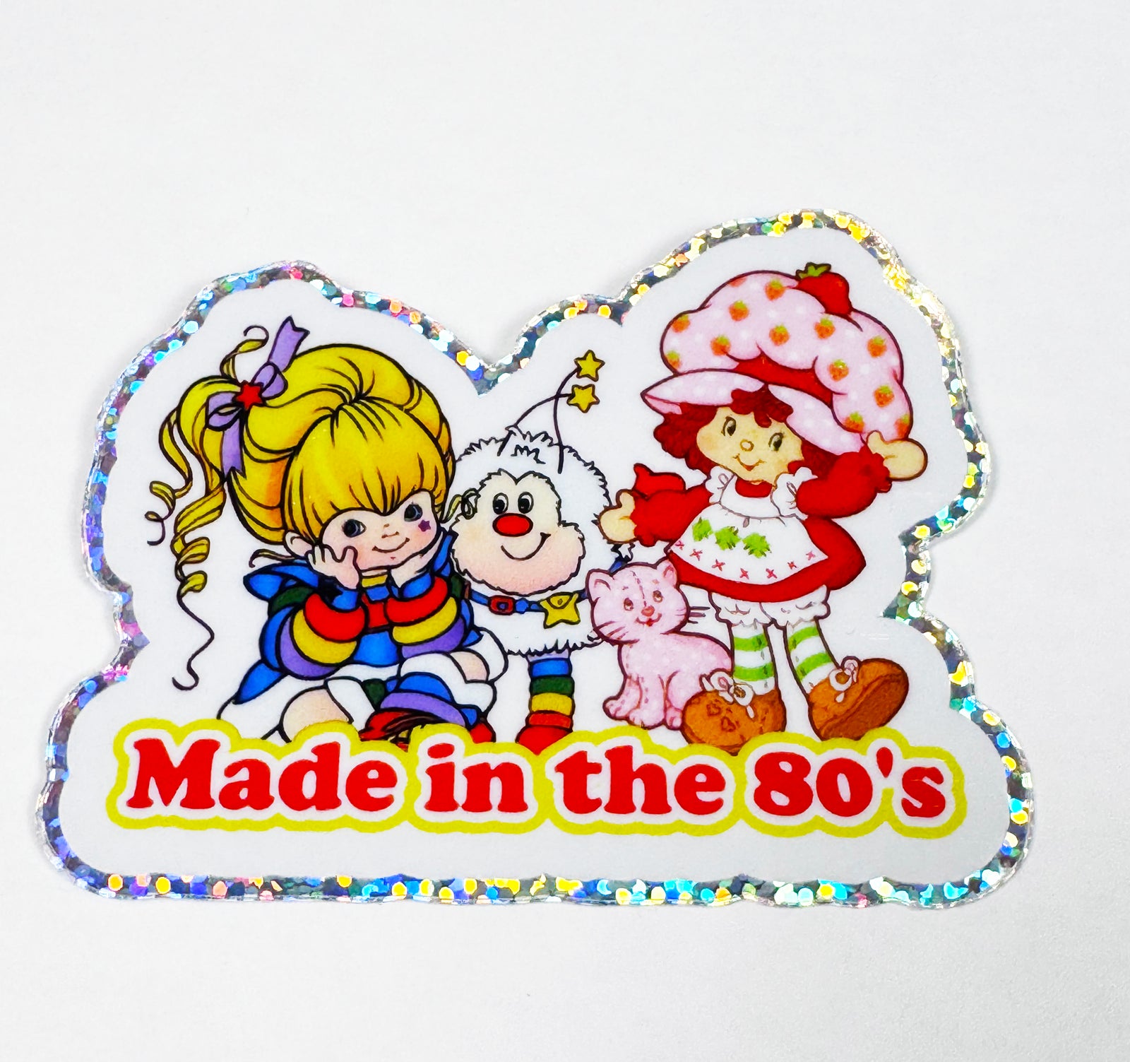 Made in the 80s Glitter Sticker