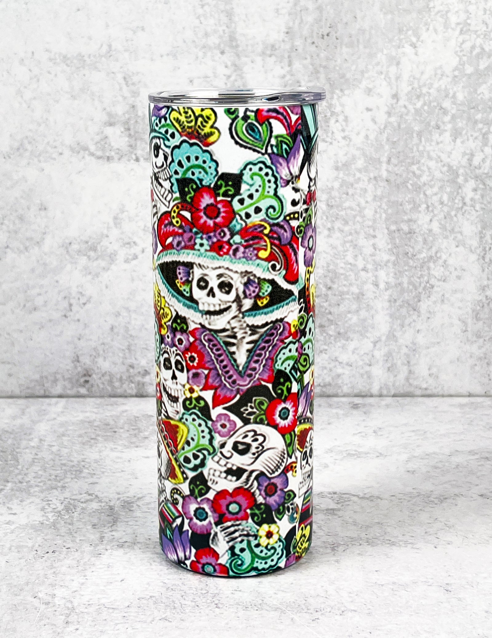 Dia de los Muertos 'Sugar Skulls' Insulated Tumbler