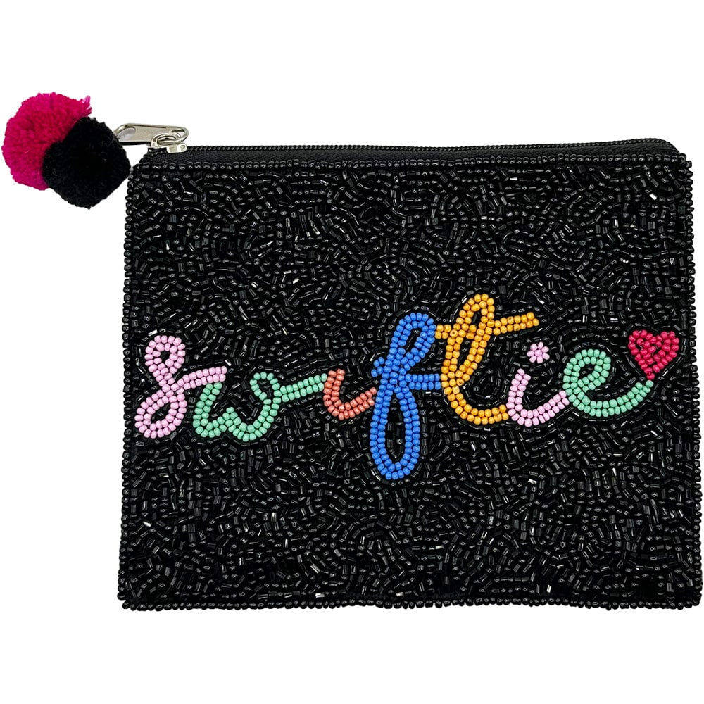 Swiftie Glass Beaded Zipper Pouch