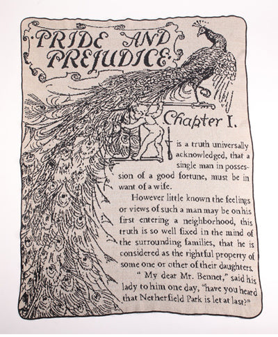 Jane Austen Pride and Prejudice Throw Blanket