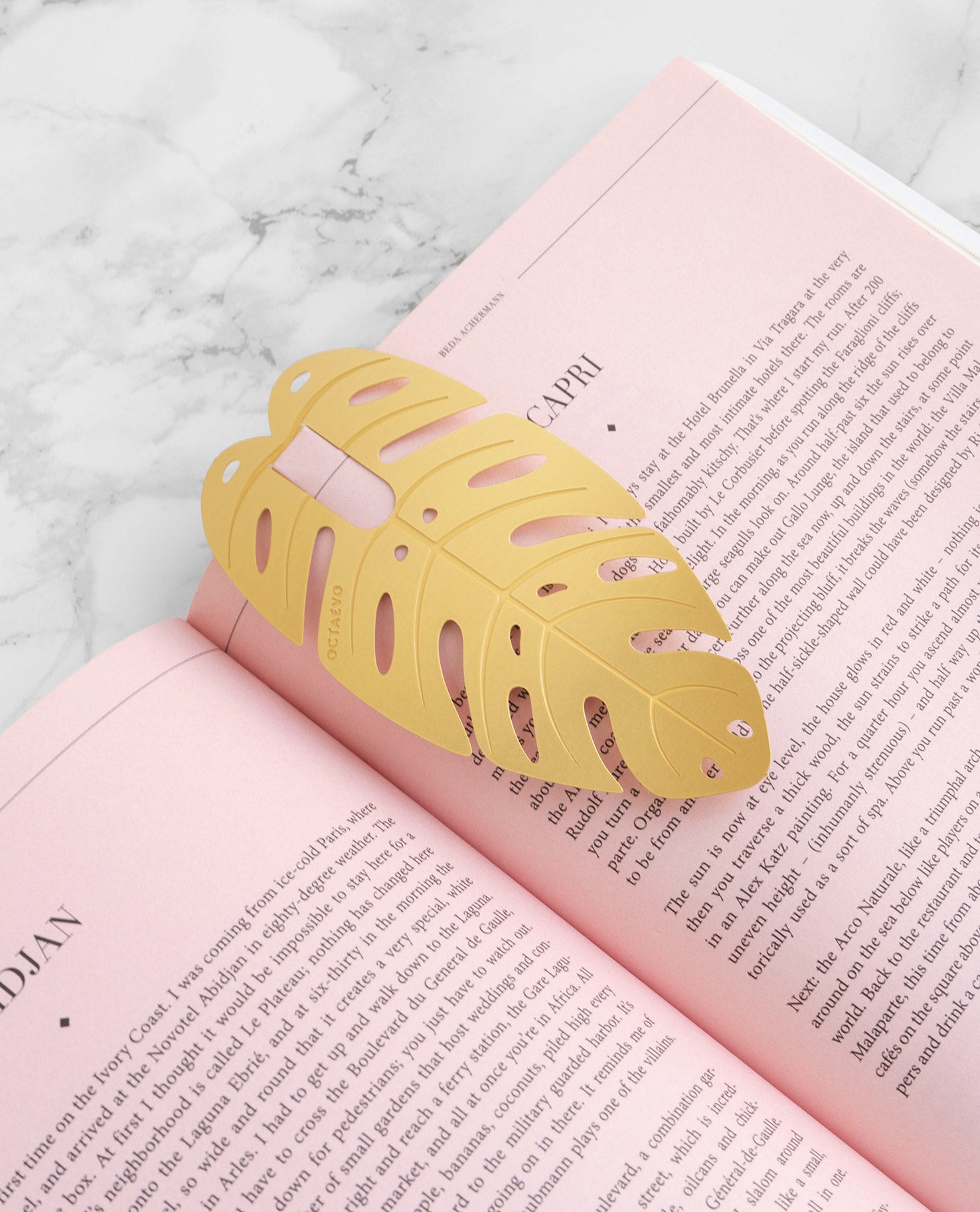 Plant Leaf Brass Bookmark