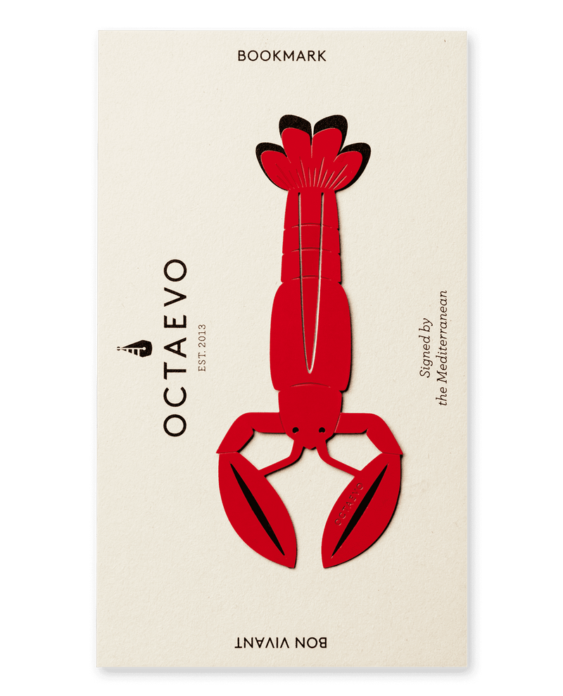 Red Lobster Brass Bookmark