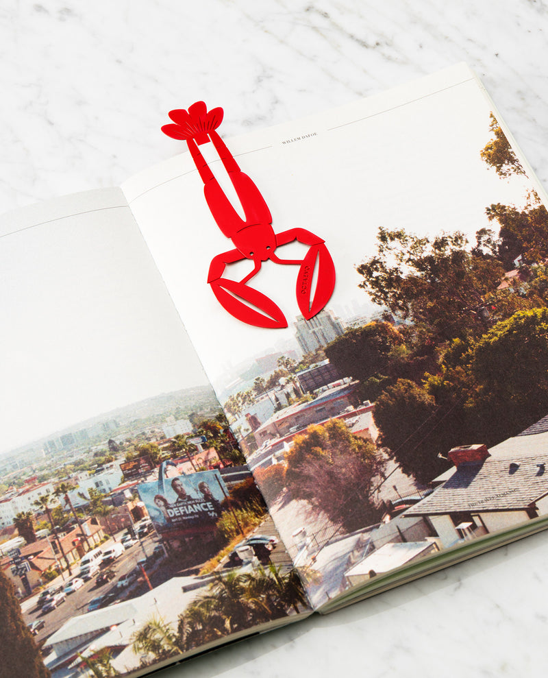 Red Lobster Brass Bookmark