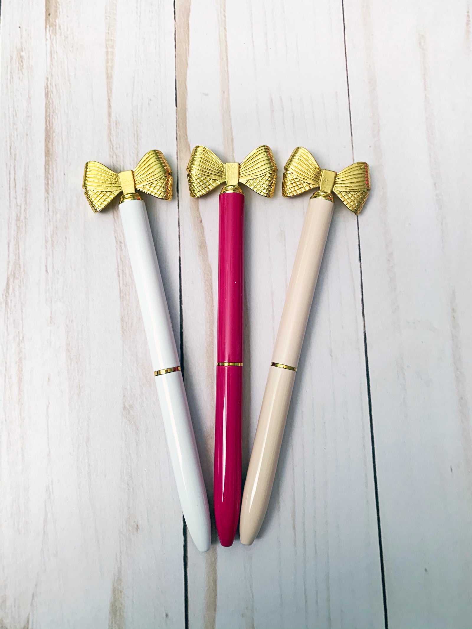 Glamour Girl Gold Bow Ballpoint Pen