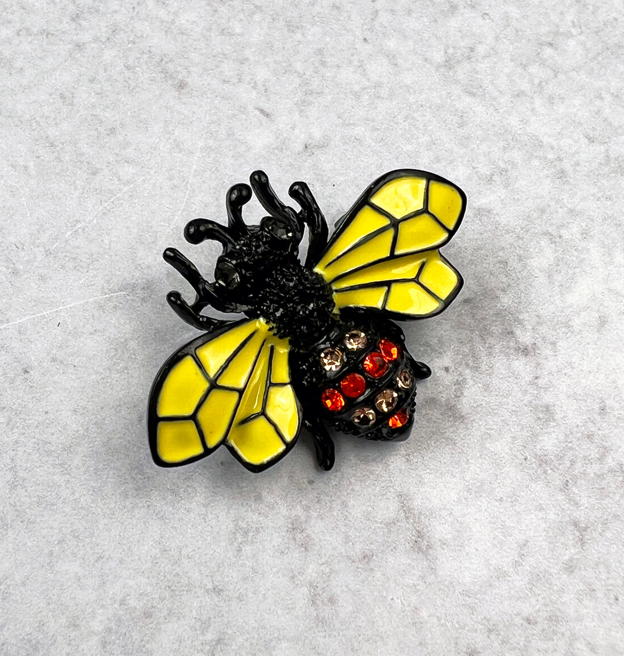 Cute Enamel Bumble Bee Brooch