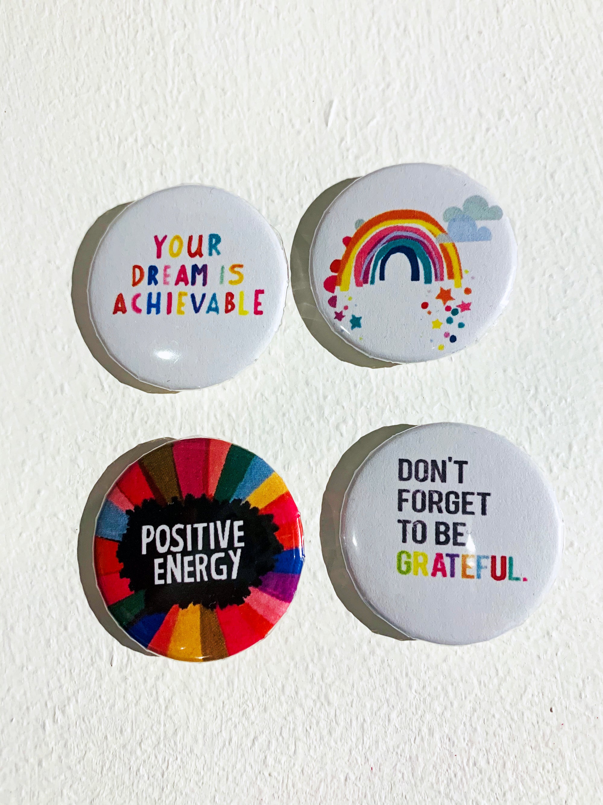 Positivity Vibes Pack of Buttons
