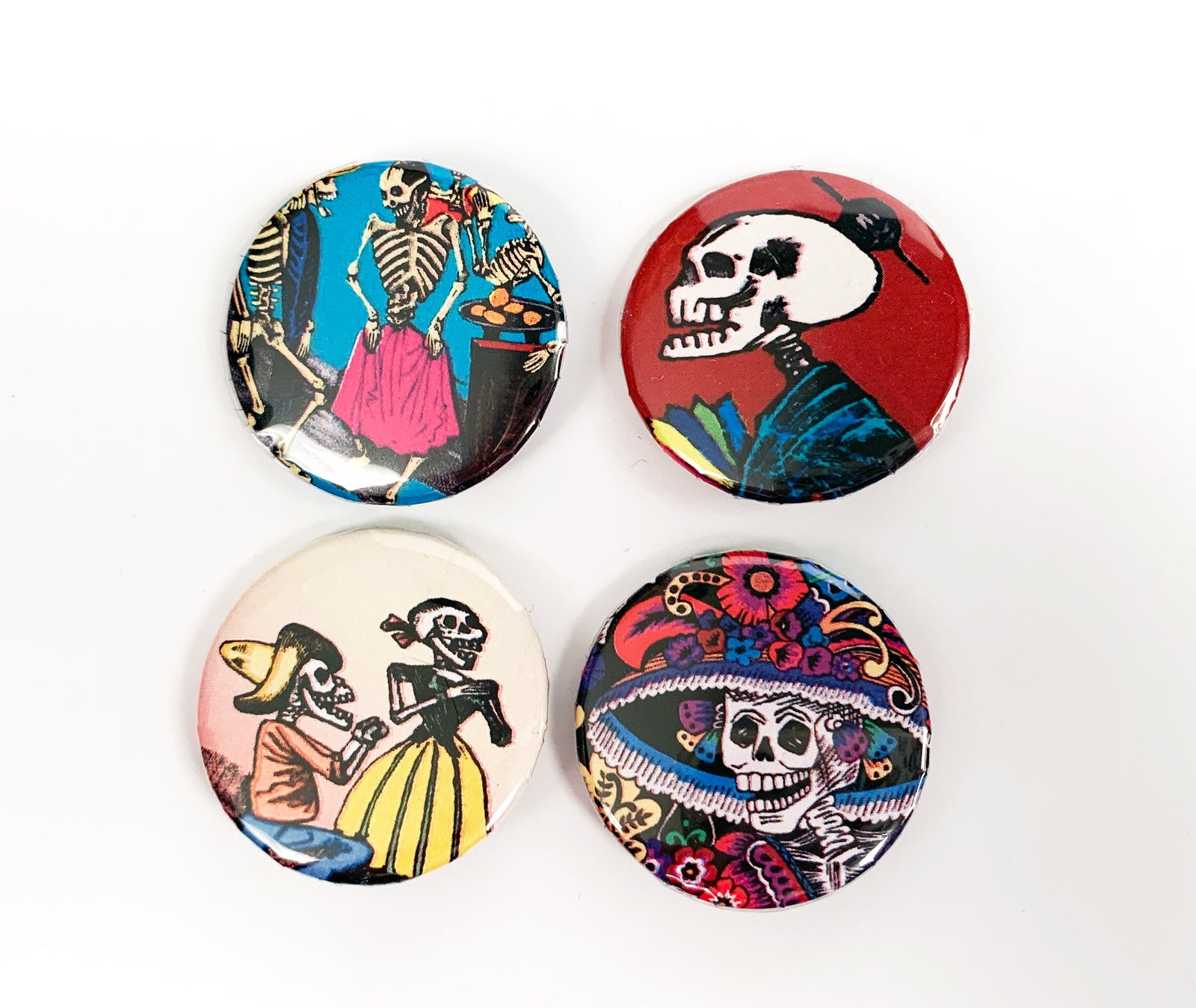 Dia de los Muertos Buttons