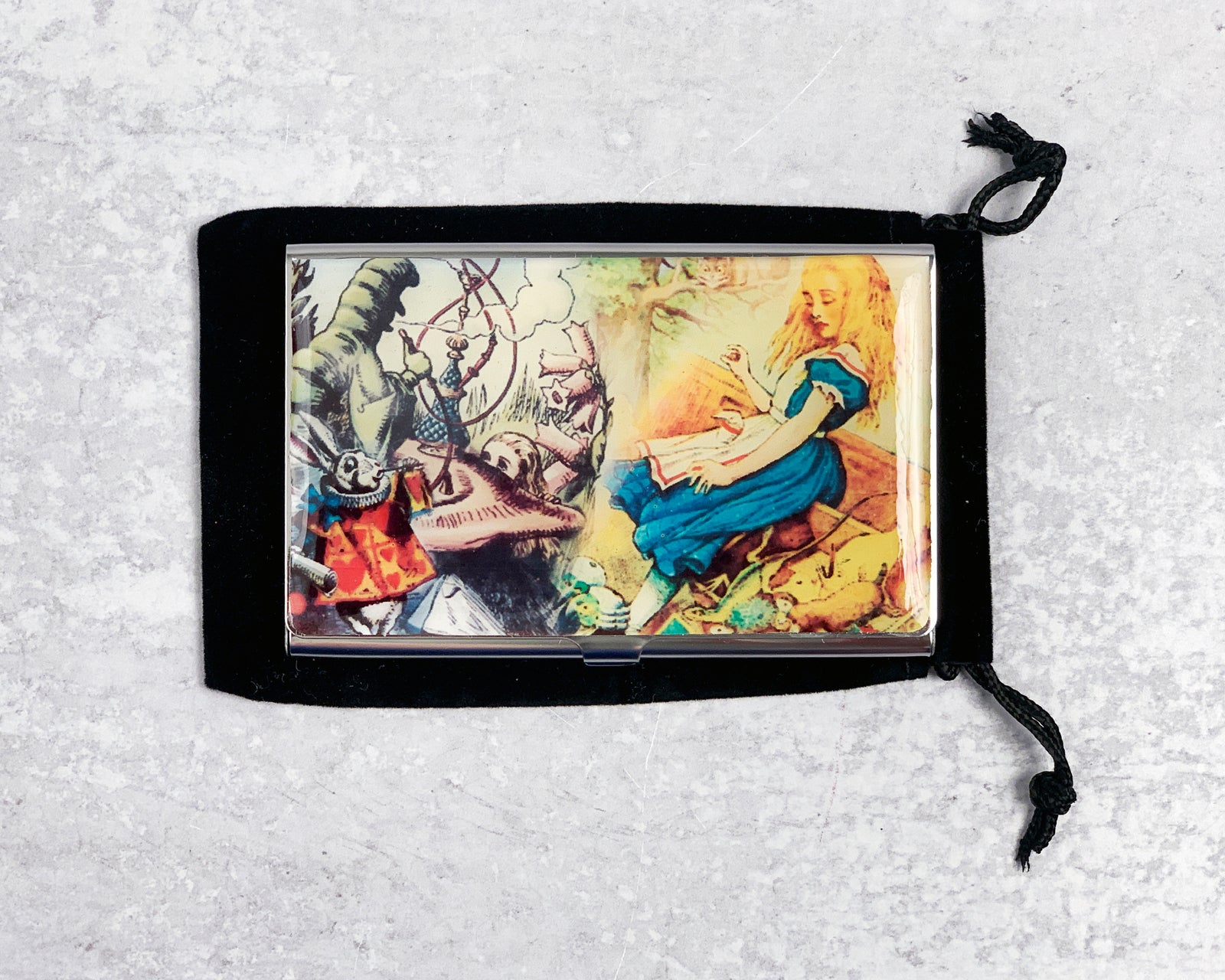 Alice in Wonderland Metal Card Case