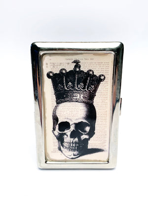 Skull wearing Crown Metal Card Case