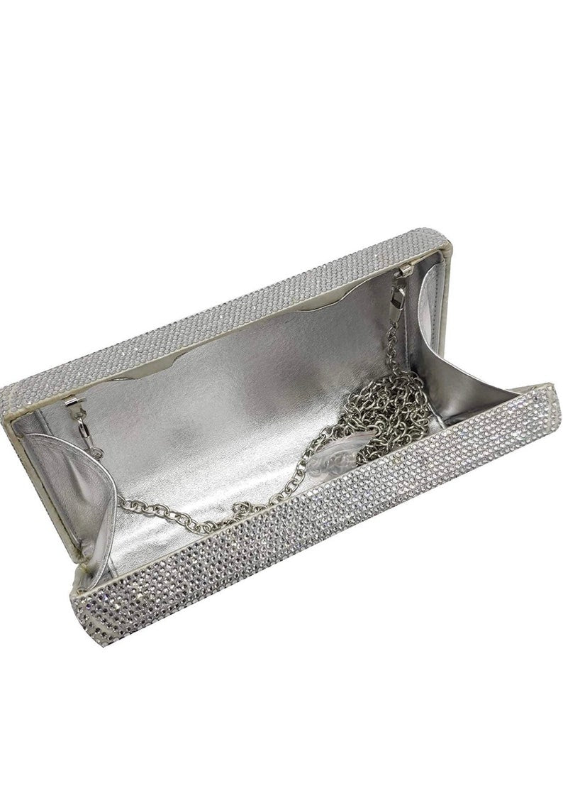 Queen of Hearts Austrian Crystal Clutch
