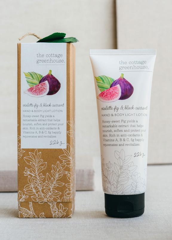 The Cottage Greenhouse Violet Fig and Black Currant Hand & Body Lotion