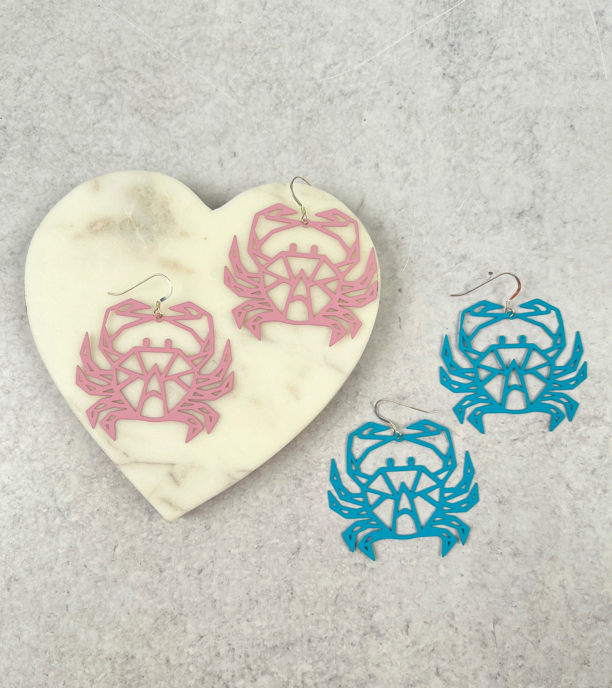 Geometric Crab Earrings