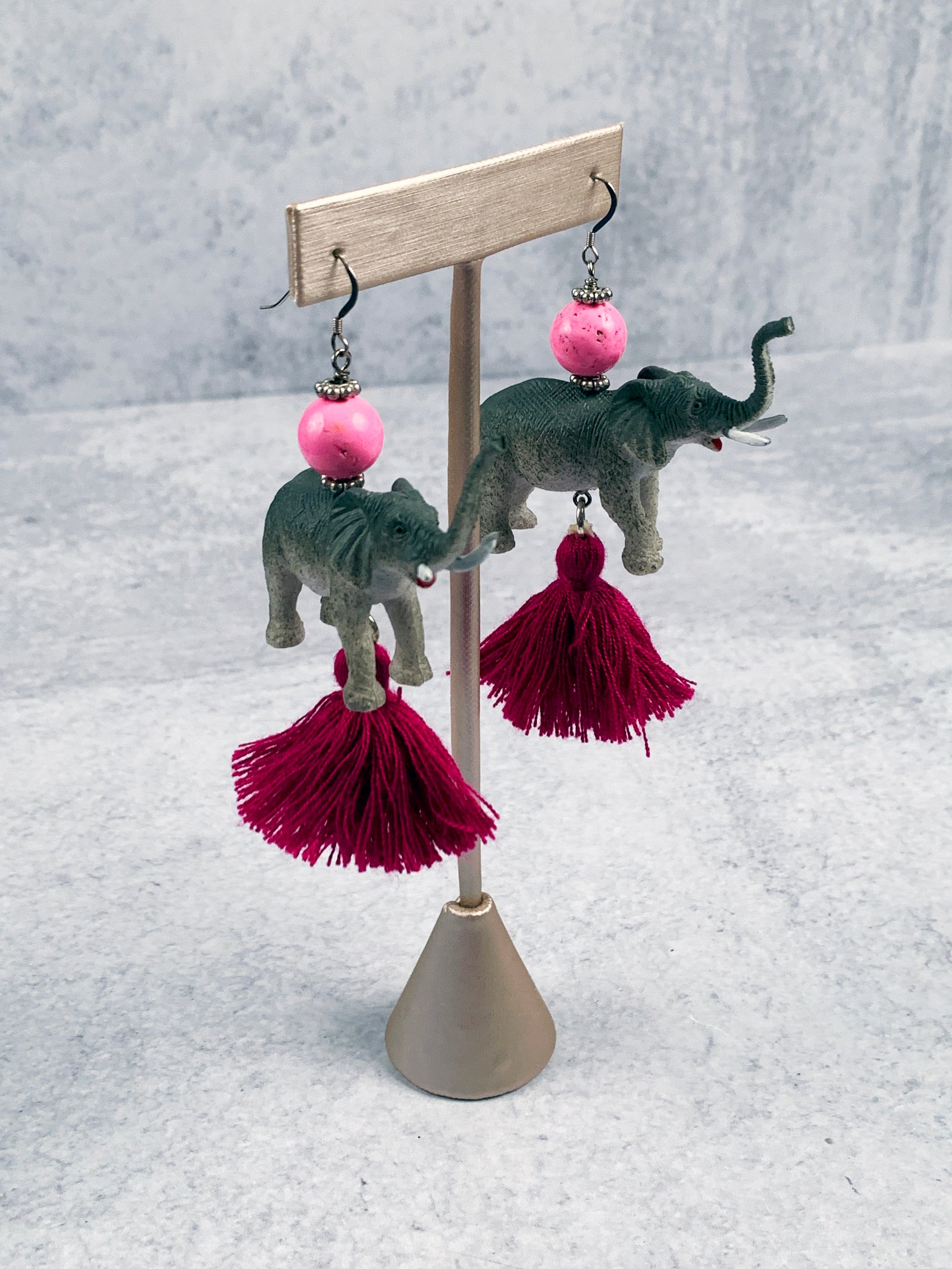 Whimsy Animal Tassel Earrings
