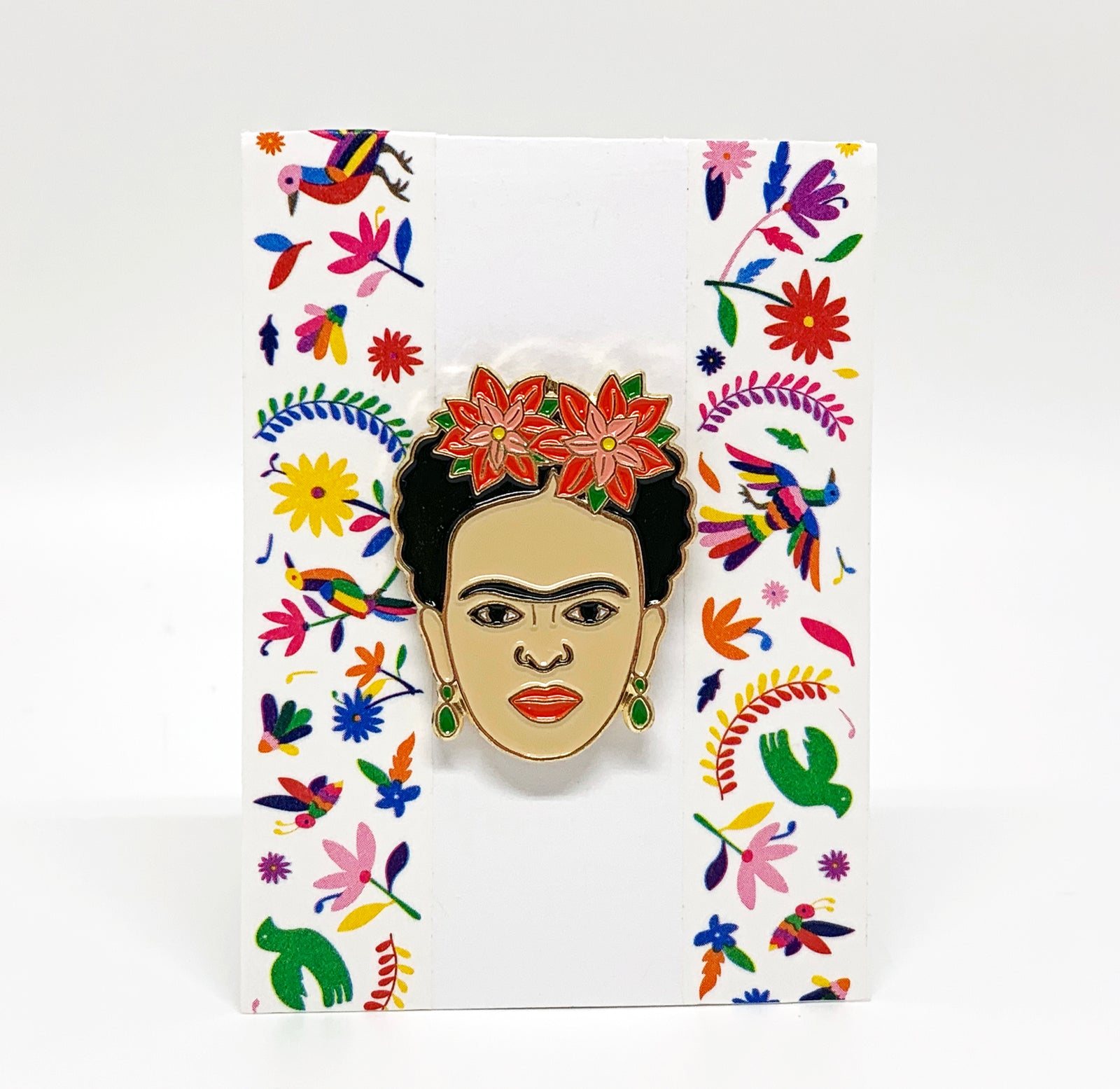 Frida Kahlo with Flower Crown Enamel Pin