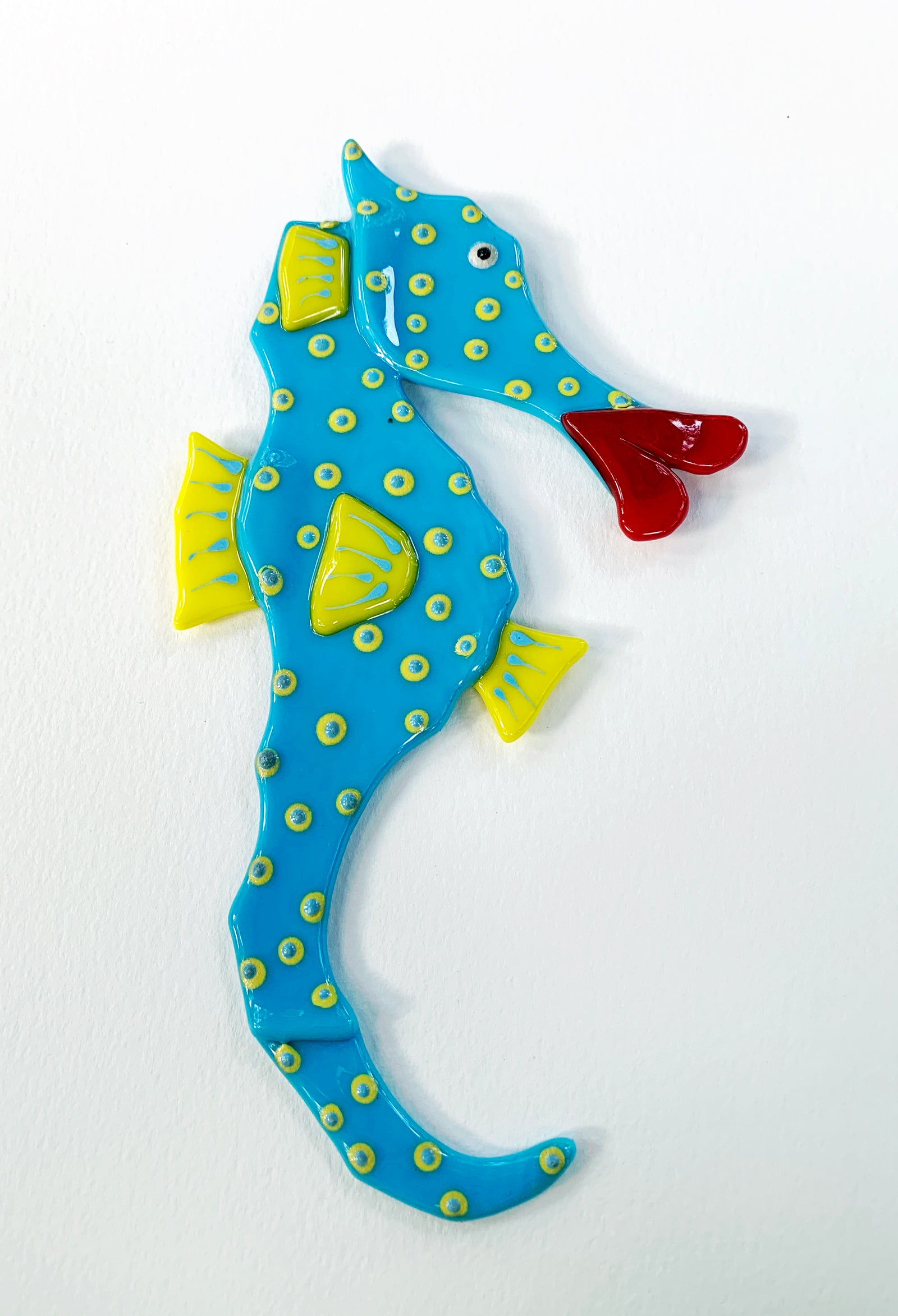 Glass Seahorse Wall Art