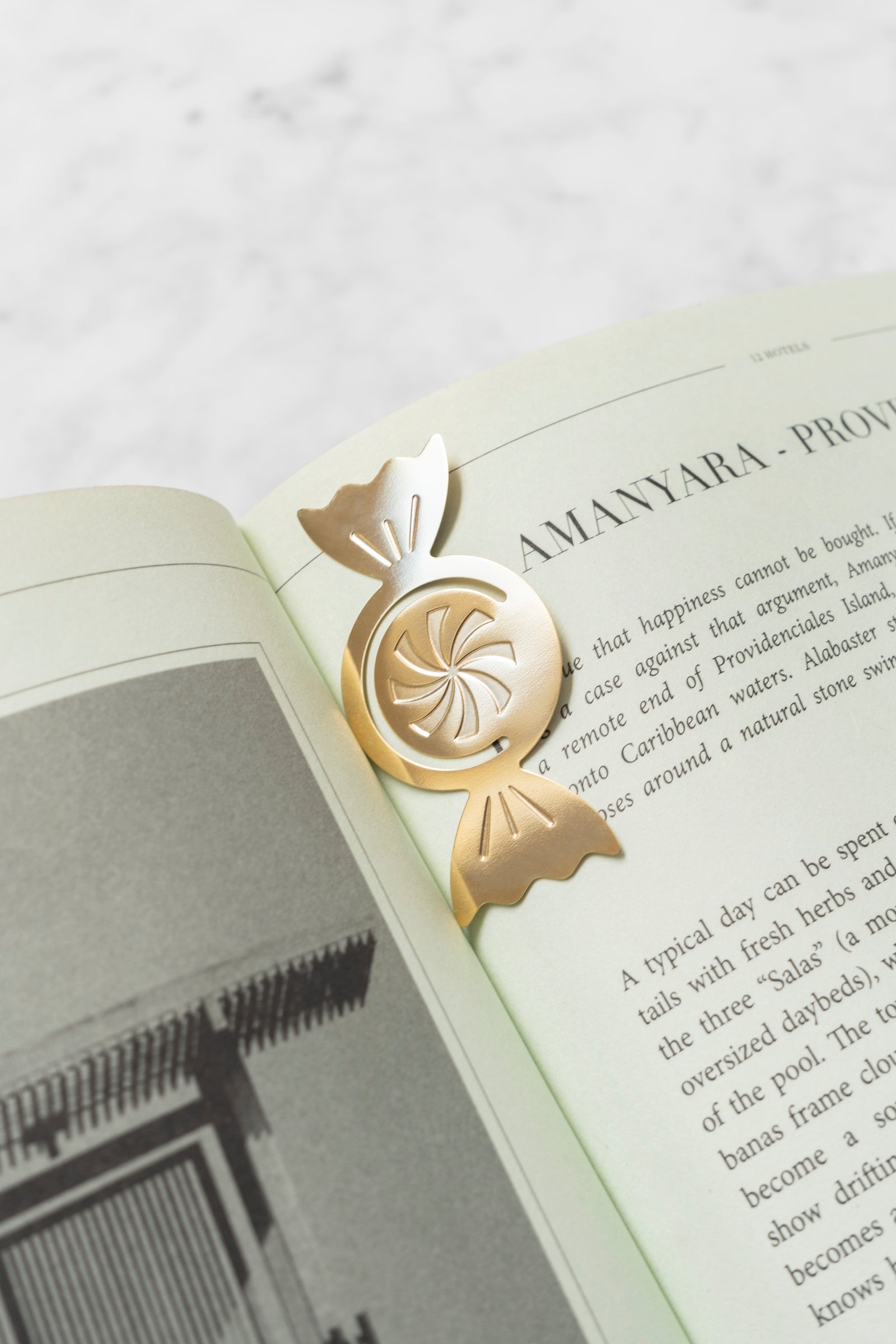 Blank Greeting Card with Brass Candy Mini Clip