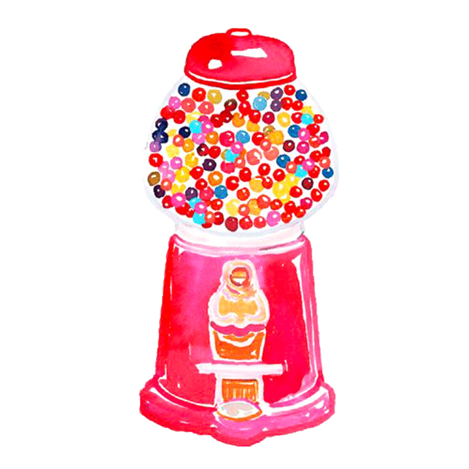 Vintage Gumball Machine Sticker