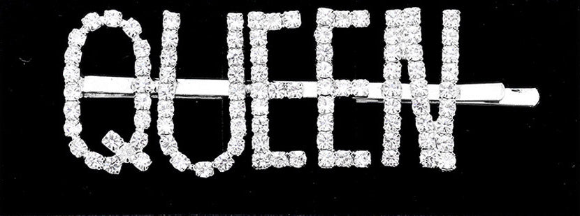 Rhinestone Message Hair Pin