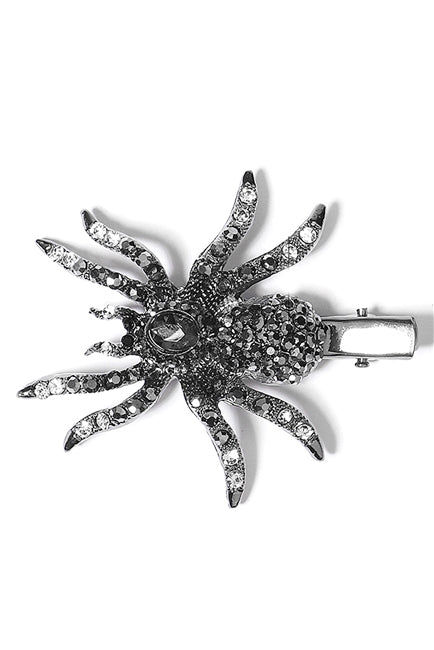 Glitzy Spider Hair Clip