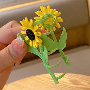 Sunflower Claw Hair Claw Clip