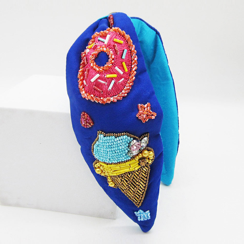 Embroidered Sweet Treats Headband