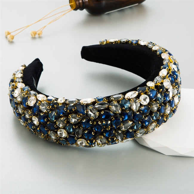 Sapphire Rhinestone Headband