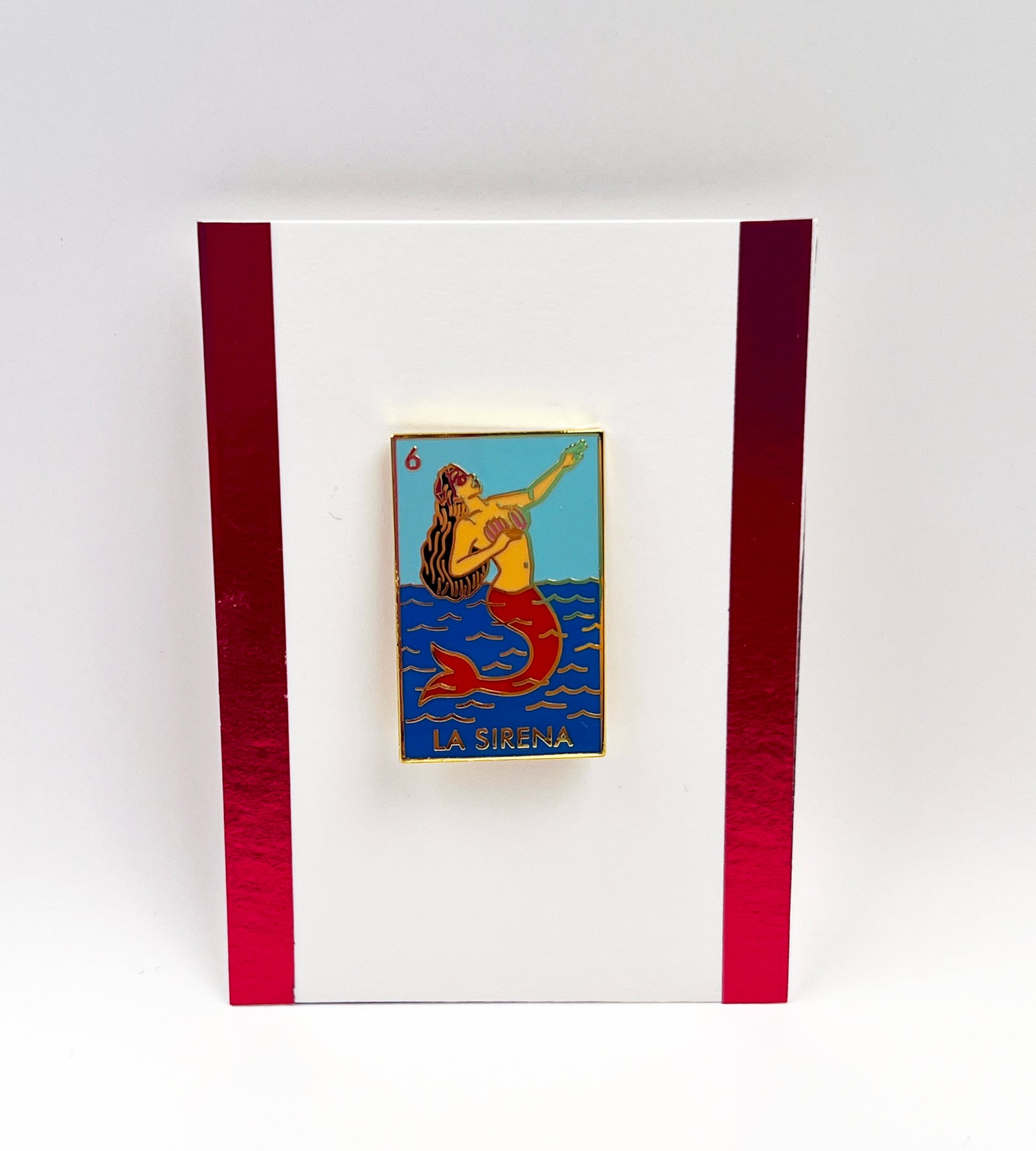 La Lotería la sirena Enamel Pin