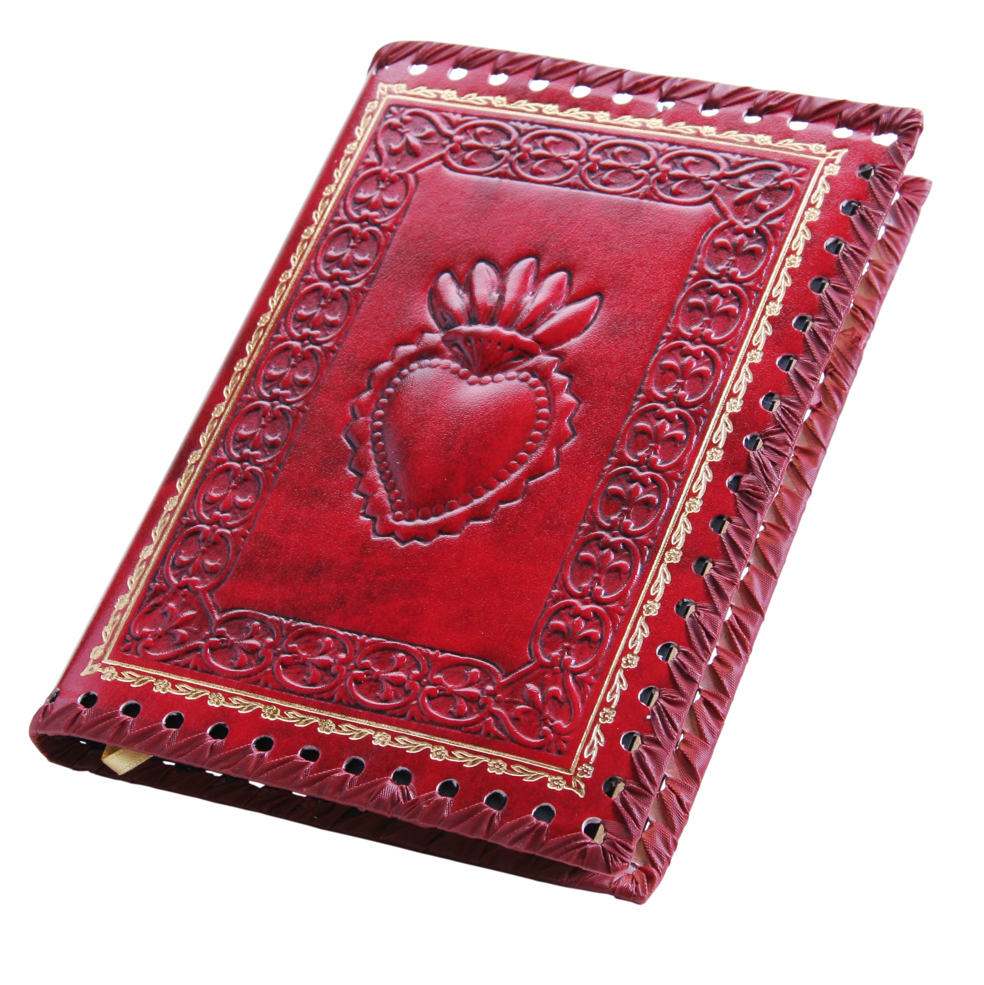 Iconic Heart Red Leather Journal