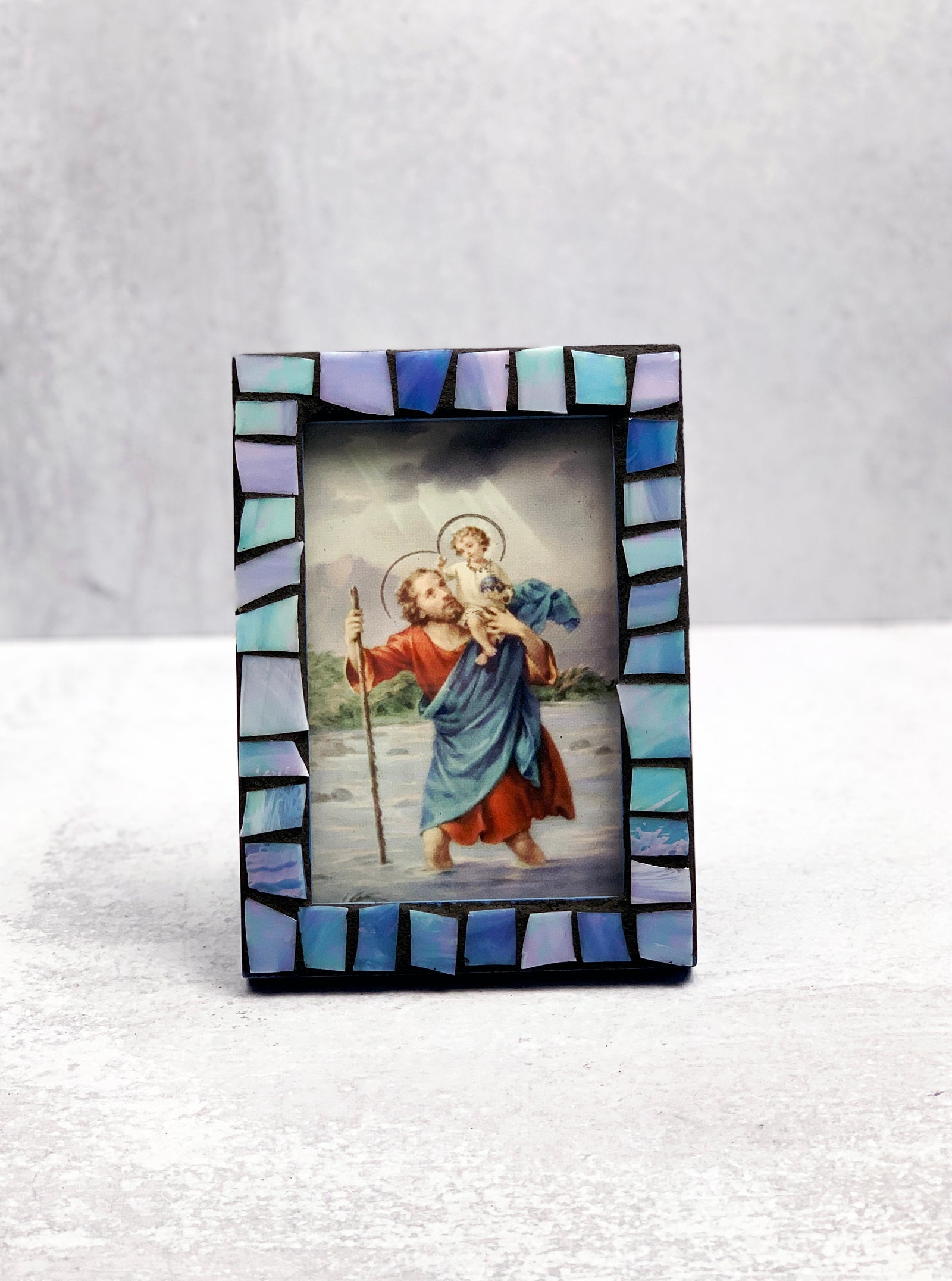 Saint Christopher Mosaic Frame
