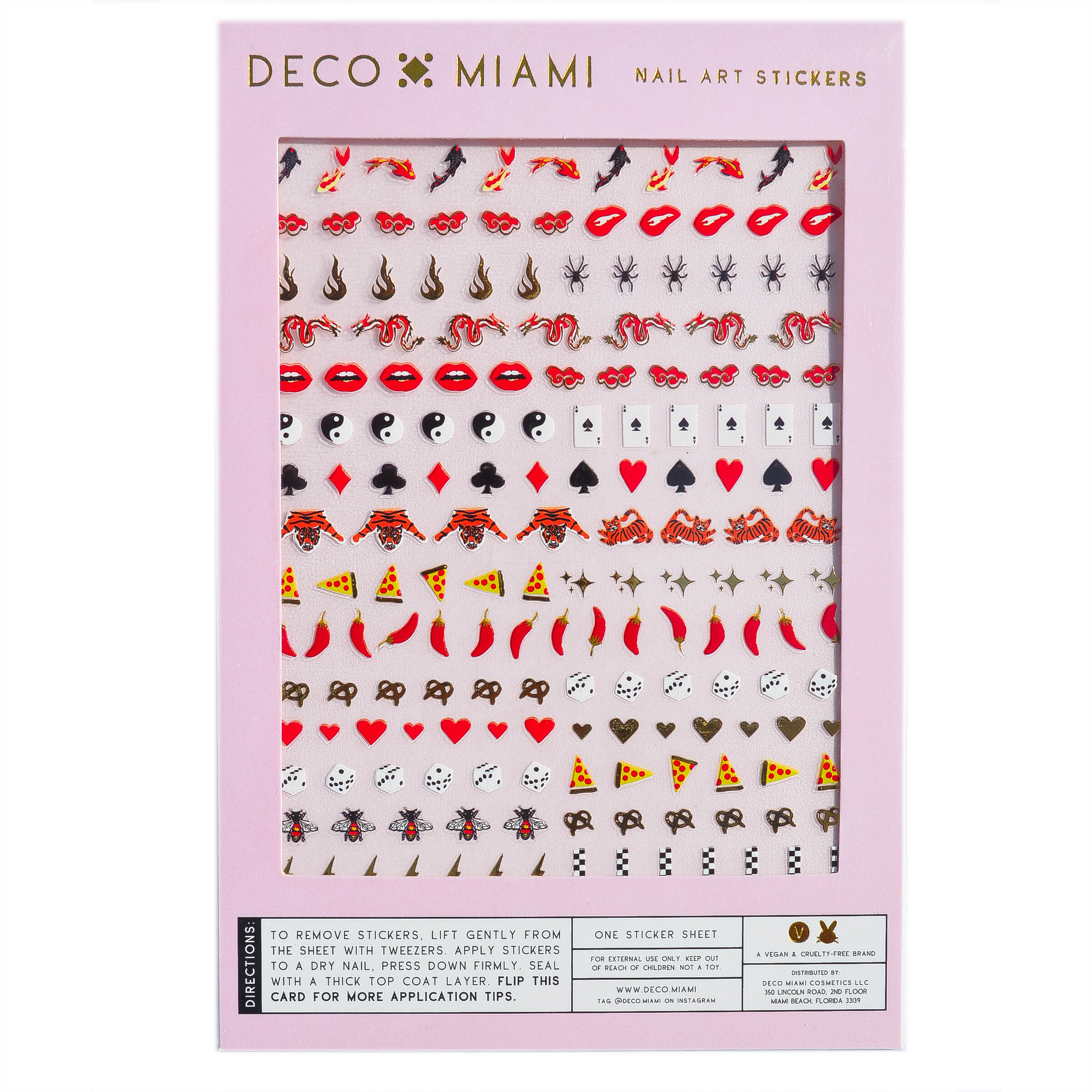 Deco Miami Nail Art Stickers at Friends NYC in Brooklyn