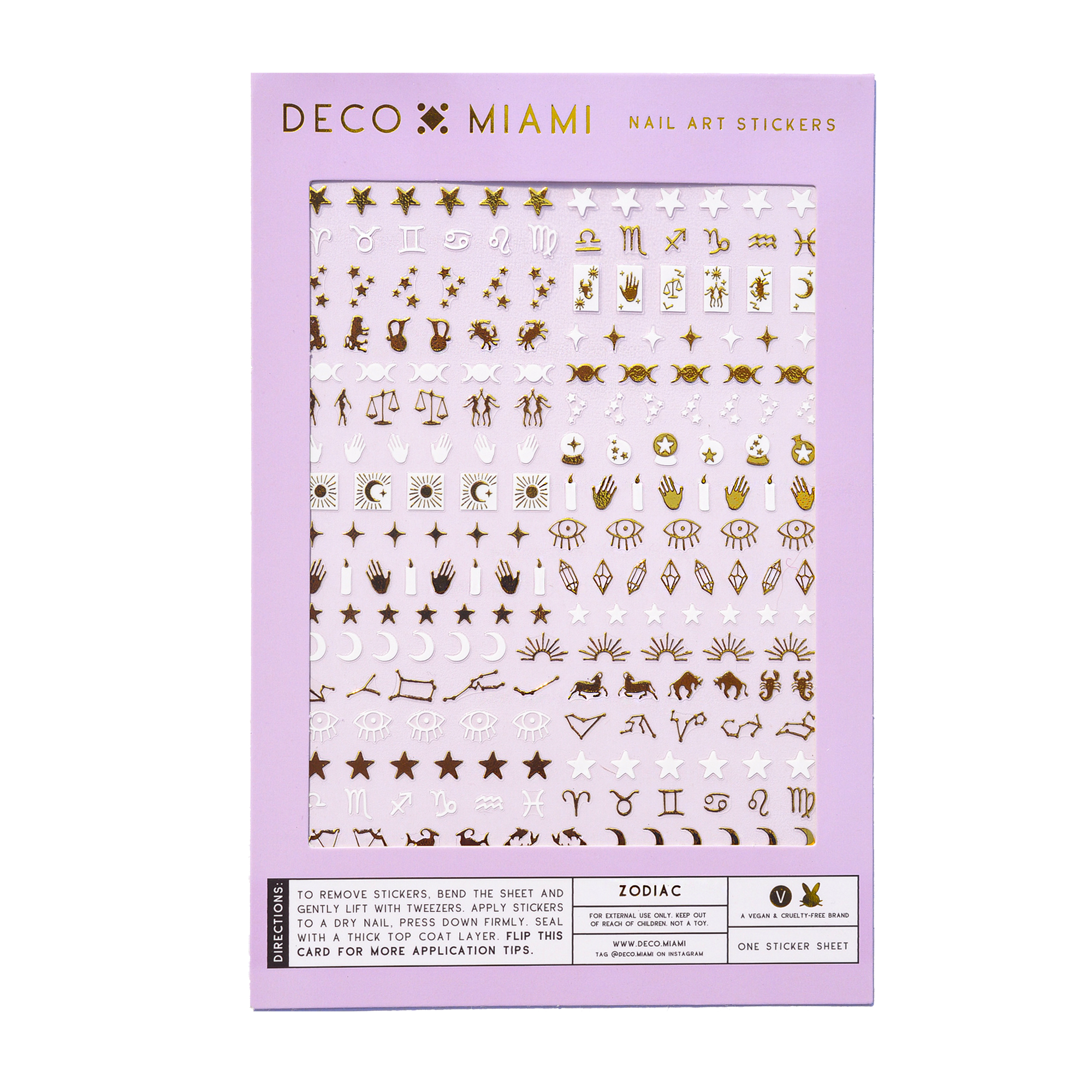 Deco Miami Nail Art Stickers Zodiac