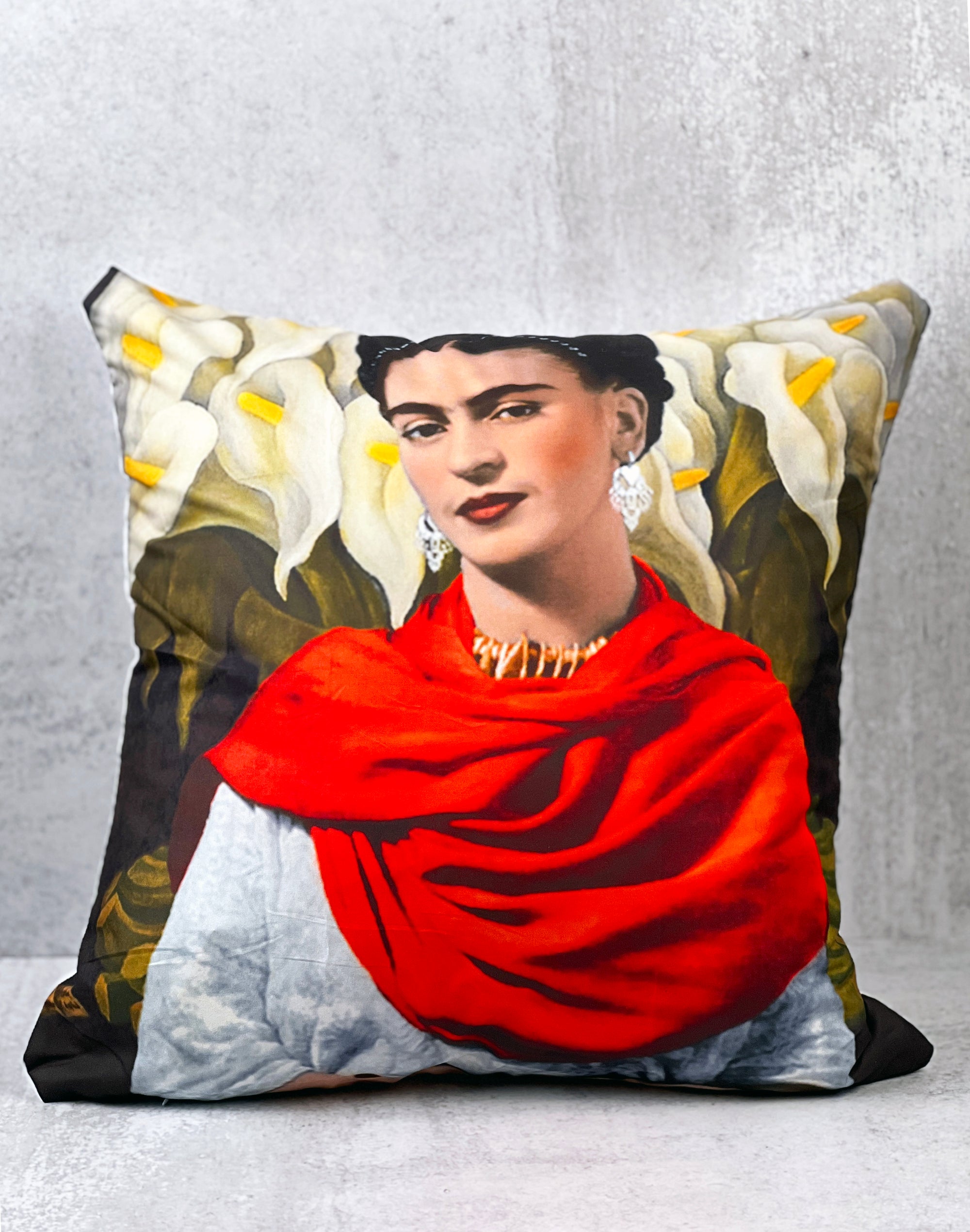 Frida Kahlo with Rebozo Pillow