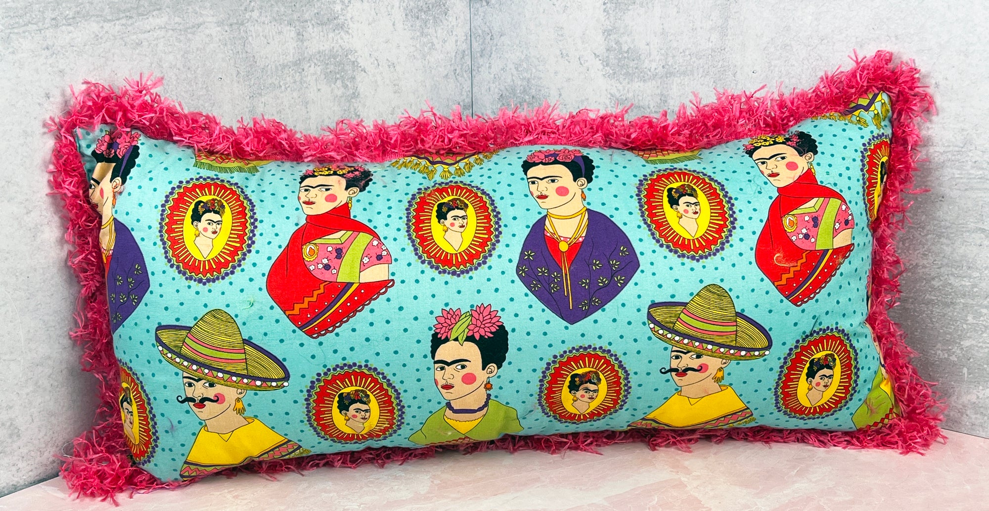Faces of Frida Kahlo Pillow
